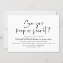 Search for secret birthday invitations Surprise
