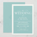 Search for turquoise wedding invitations Vintage
