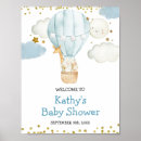 Search for hot air balloon welcome signs Baby shower welcome