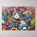Search for funny cartoon cat posters Feline