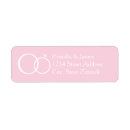 Search for pink diamonds return address labels Engagement
