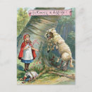 Search for vintage fairy tale illustration postcards Little red riding hood