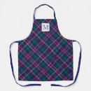 Search for blue green plaid aprons Purple