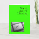 Search for resigning cards Goodbye