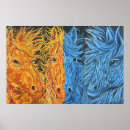 Search for horse art Blue