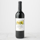 Search for sunflower wine labels Watercolor