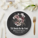 Search for gothic halloween paper plates Black and white