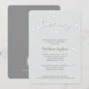 Search for blue and silver christening invitations Baby boy