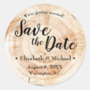 Search for save the date wedding stickers Rustic