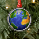 Search for earth globe christmas tree decorations Global