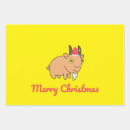 Search for goat christmas wrapping paper Merry
