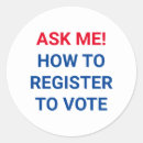 Search for red white blue stickers Register to vote