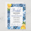 Search for tuscany bridal shower invitations Navy blue and yellow