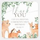 Search for woodland birthday stickers Forest animals