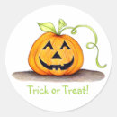 Search for trick or treat stickers Pumpkin