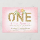 Search for pink banner invitations Glitter