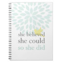 Search for she believed she could notebooks Inspirational