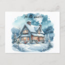 Search for cosy postcards Watercolor
