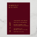 Search for deep red wedding invitations Minimalist