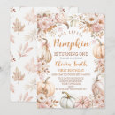 Search for little pumpkin 1st birthday invitations Pink and gold