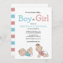 Search for cute gender reveal invitations Stylish