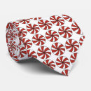Search for peppermint candy christmas ties Red and white