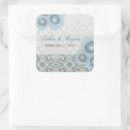 Search for blue damask wedding stickers Vintage
