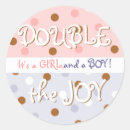 Search for brown polka dot baby shower stickers Girl