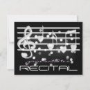 Search for music note invitations Recital