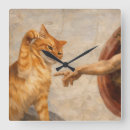 Search for orange tabby cat clocks Kitten