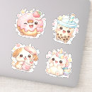 Search for books and tea stickers For kids