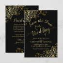Search for black and gold wedding save the dates Pencil us in