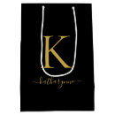 Search for black and gold gift bags Monogrammed