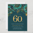 Search for emerald 60th birthday invitations Adult birthday party