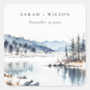 Search for winter lake stickers Watercolor