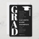 Search for minimalist graduation invitations High school college university