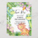 Search for two rex birthday invitations Watercolor