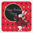 Search for vintage black and white illustration stickers Alice in wonderland