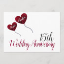 Search for 15th wedding anniversary invitations Red
