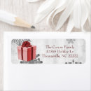 Search for red bow return address labels Typography