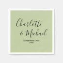 Search for sage green wedding napkins Minimalist