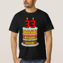 Search for 33rd birthday tshirts 33 years old