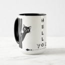 Search for funny black cats mugs Coworker