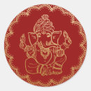 Search for indian red stickers Ganesh