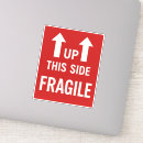 Search for this side up labels Handle with care