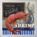Search for vintage seafood posters Shrimp