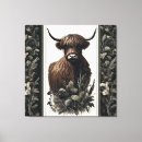 Search for highland cow canvas prints Farm