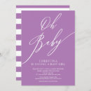Search for lavender baby girl shower invitations Modern