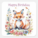 Search for fox baby stickers Forest animal