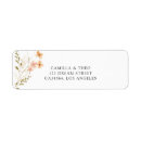 Search for elegant butterfly return address labels Watercolor floral